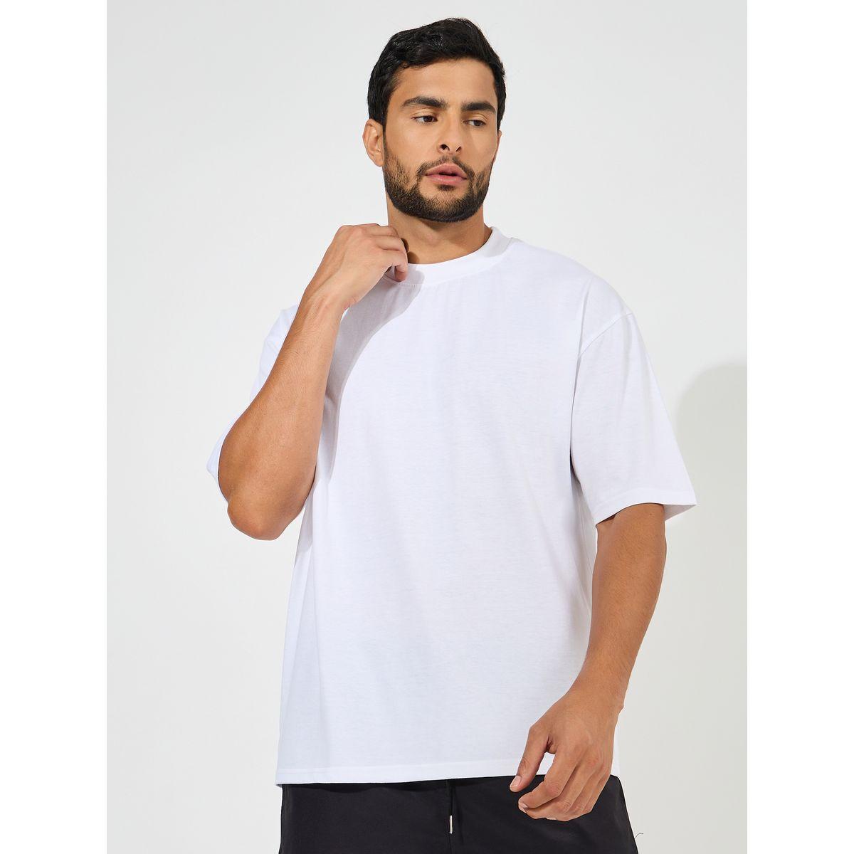 مجموعة من 2 تيشيرت مضلع فضفاض باكمام قصيرة-men-clothing-tshirtsandpolos-tshirts-image-2