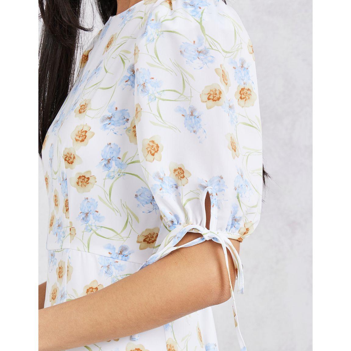 فستان ميدي مطبع بزهور مع حواف كشكش-women-clothing-dresses-image-3