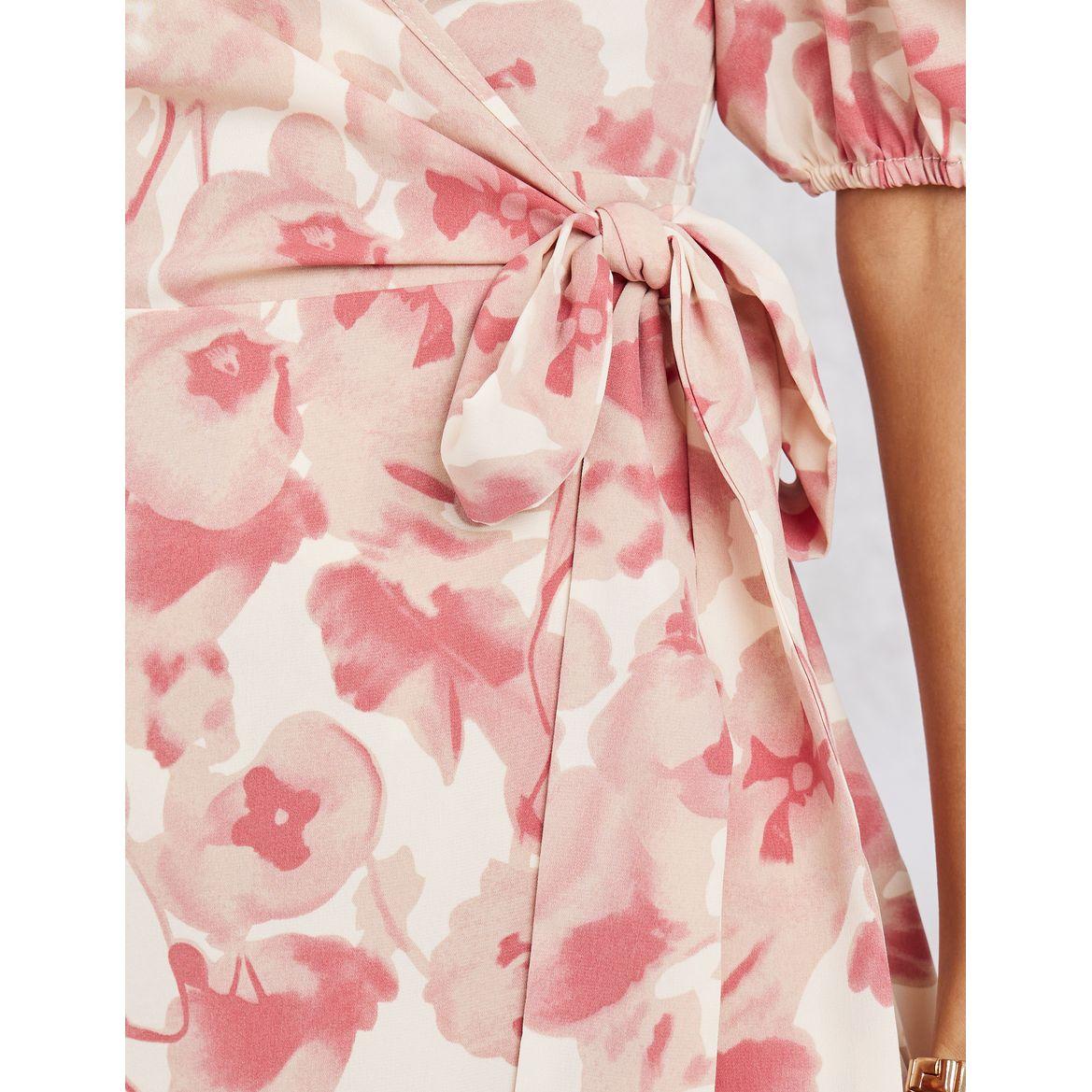 Styli Floral Print Wrap Around Midi Dress-women-clothing-dresses-image-3