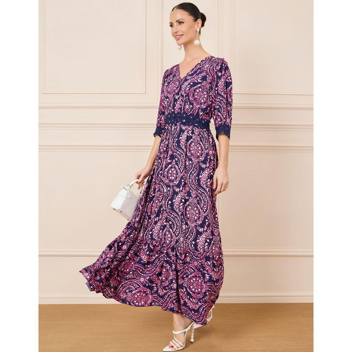 Styli Paisley Print Lace Detail A-Line Maxi Dress-women-clothing-dresses-image-1