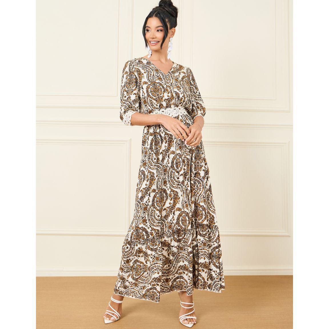 فستان طويل بتفاصيل دانتيل-women-clothing-dresses-image-1
