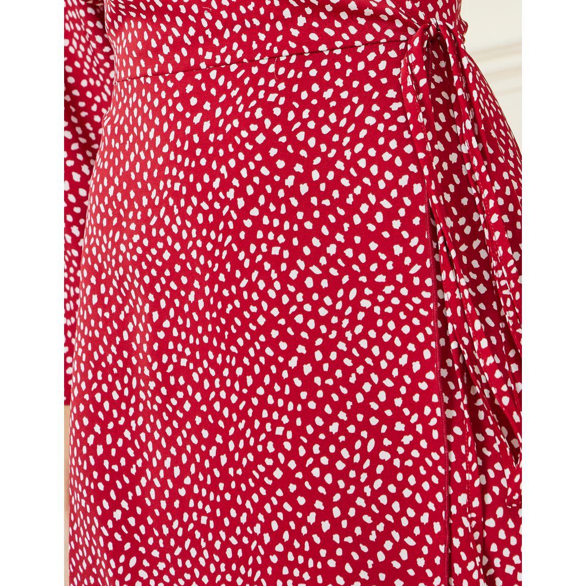 Styli Spot Print Wrap Midi Dress-women-clothing-dresses-image-4
