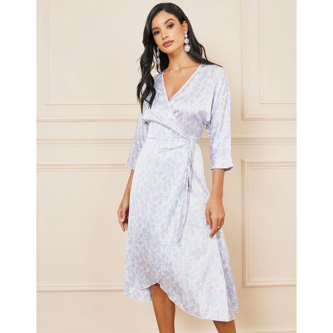 Styli Tulip AOP Wrap Midi Dress-women-clothing-dresses-image-1
