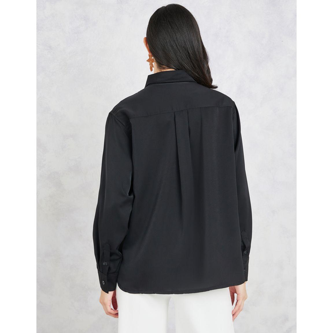 Styli Cowl Neck Long Sleeves Collared Blouse-women-clothing-shirtsandblouses-blouses-image-5
