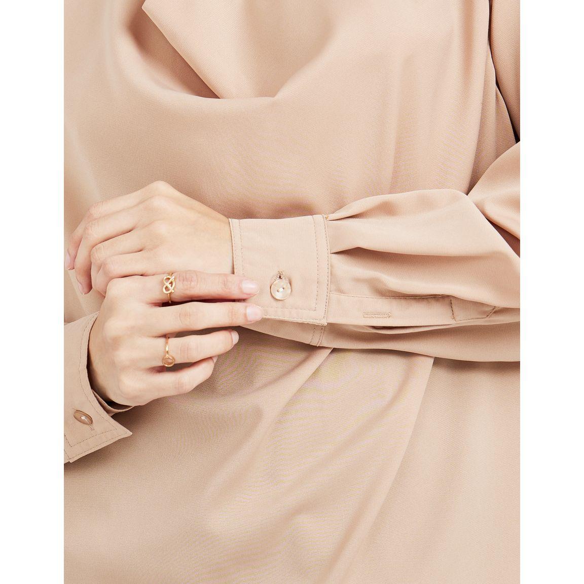 Styli Cowl Neck Long Sleeves Collared Blouse-women-clothing-shirtsandblouses-blouses-image-4