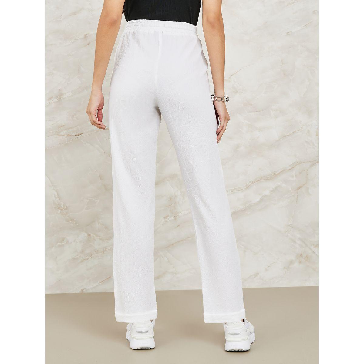 Styli Textured Tapered Fit Pants with Pockets-women-clothing-bottoms-trousers-image-4