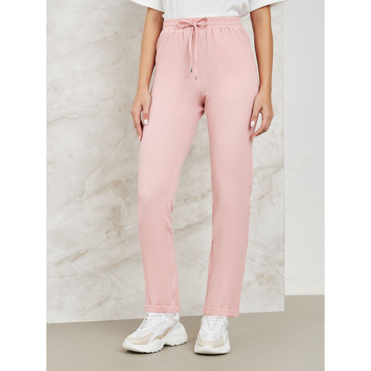 Styli Textured Tapered Fit Pants with Pockets-women-clothing-bottoms-trousers-image-2