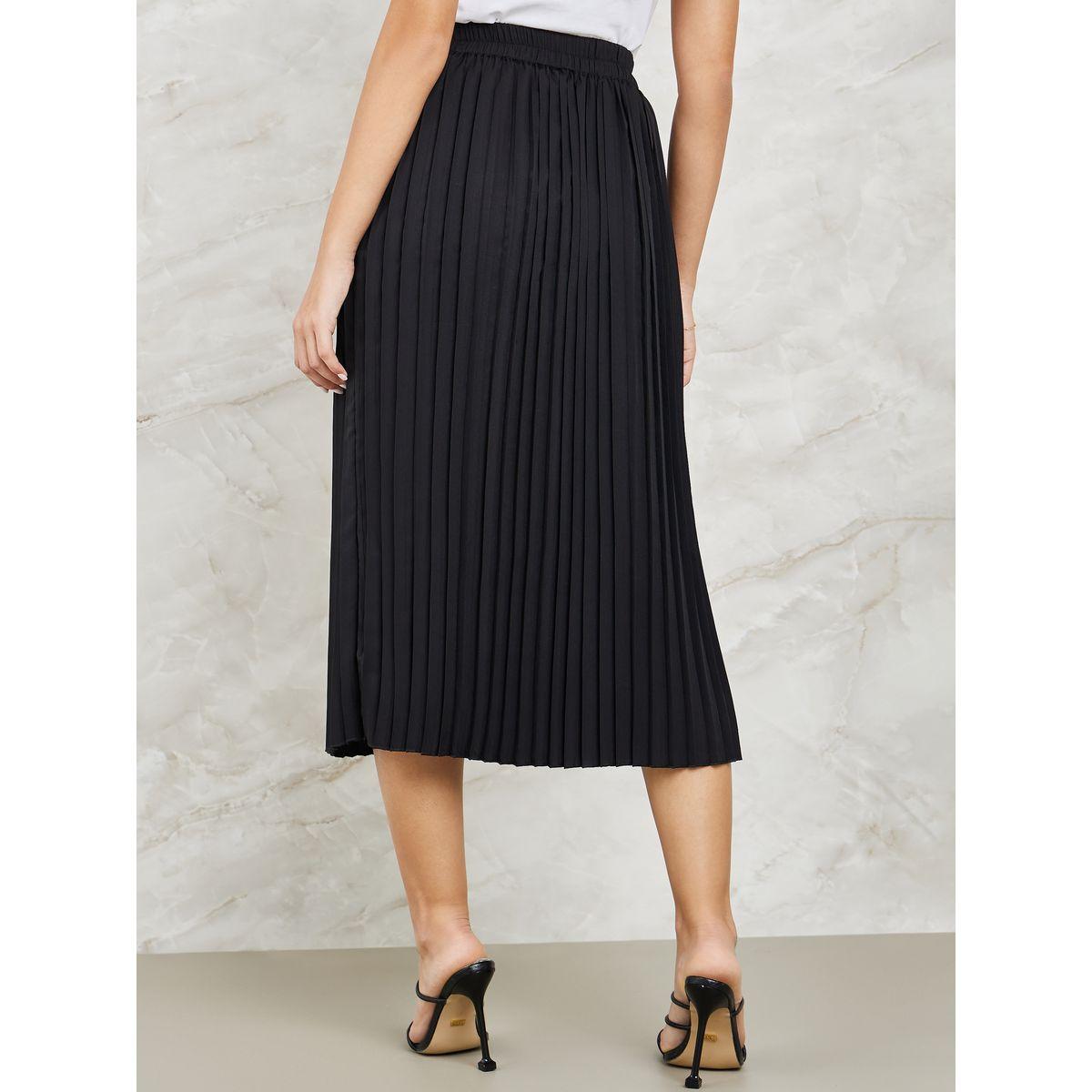 تنورة ميدي مزينة بكسرات-women-clothing-skirts-image-4