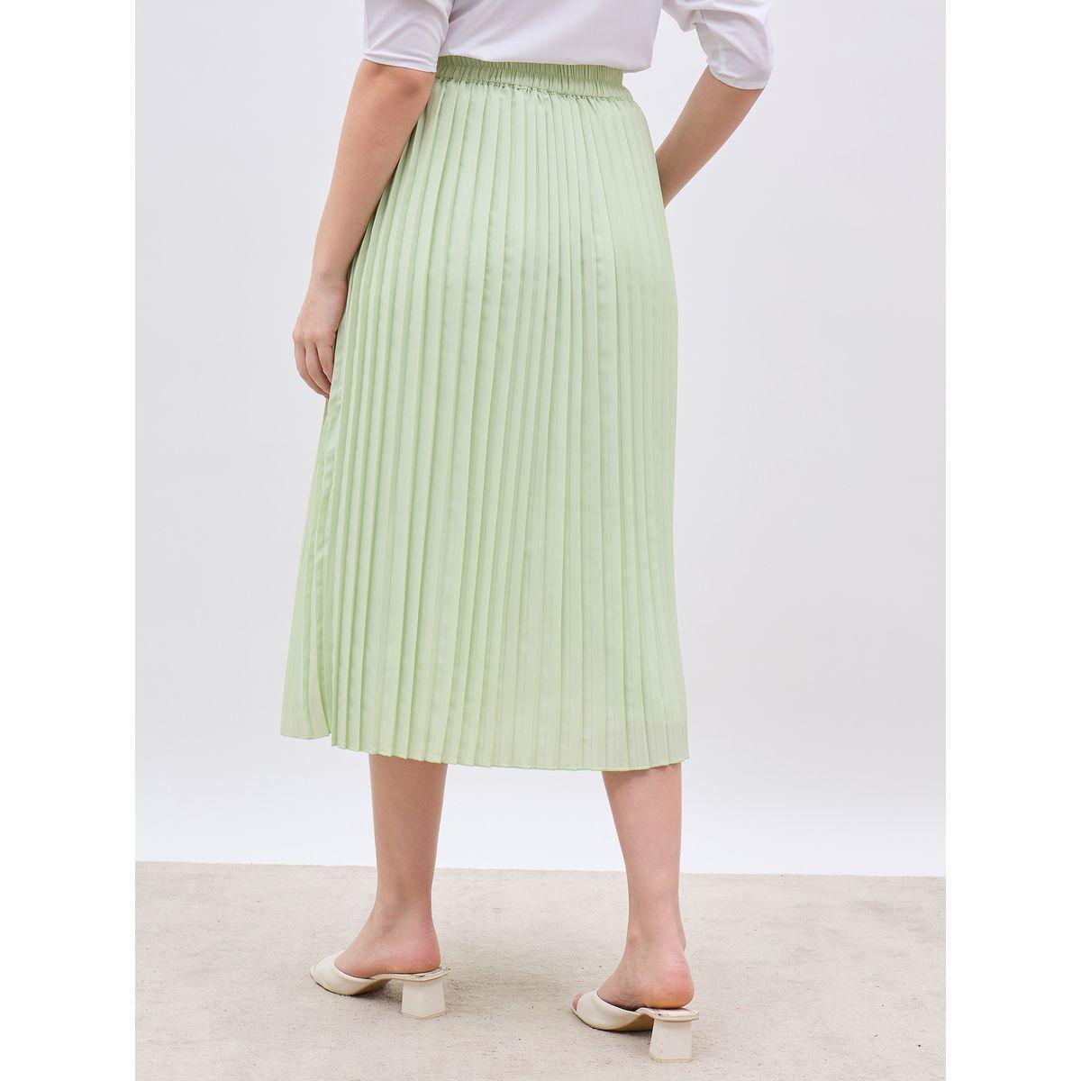 تنورة ميدي بحافة واسعة وكسرات-women-clothing-bottoms-skirts-image-5