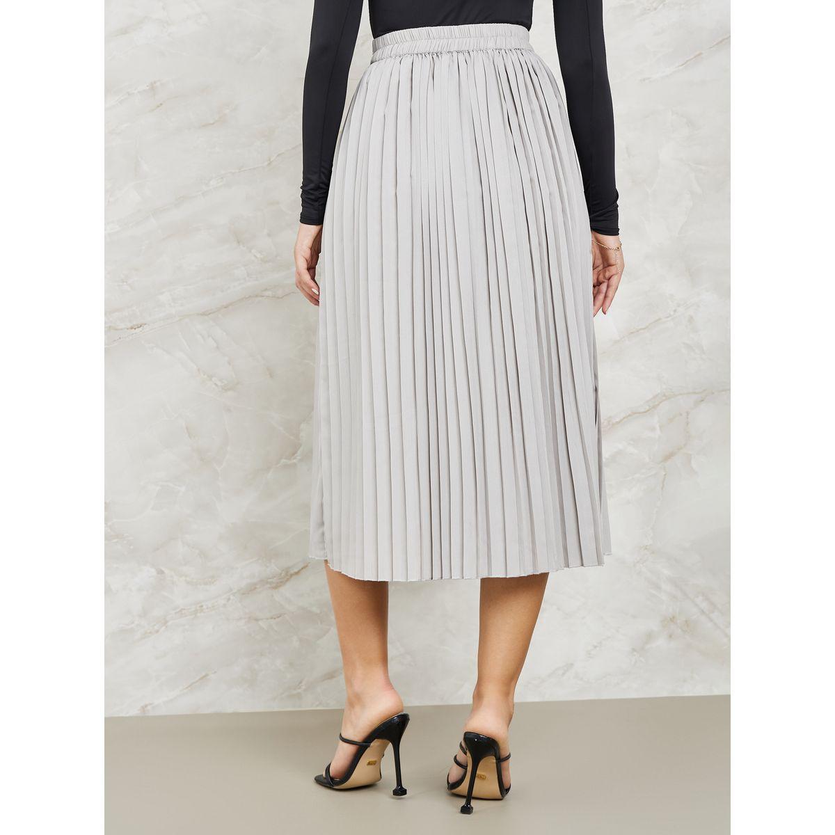 Styli Pleated A-Line Midi Skirt-women-clothing-bottoms-skirts-image-4