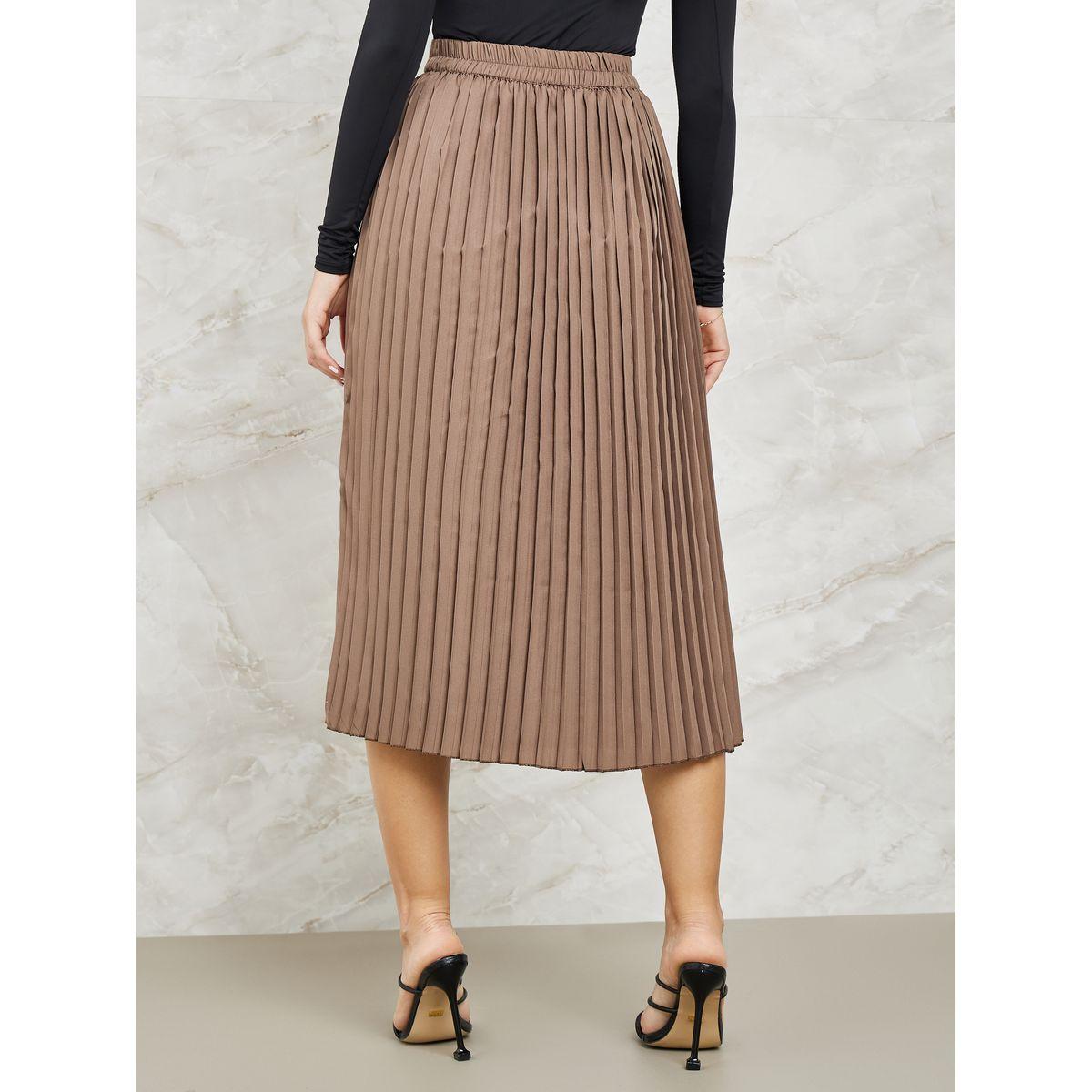 Styli Pleated A-Line Midi Skirt-women-clothing-bottoms-skirts-image-4