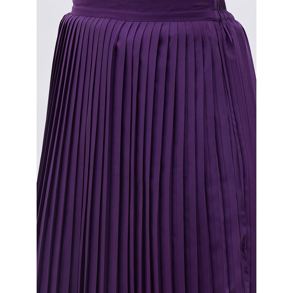 تنورة ميدي بحافة واسعة وكسرات-women-clothing-bottoms-skirts-image-4