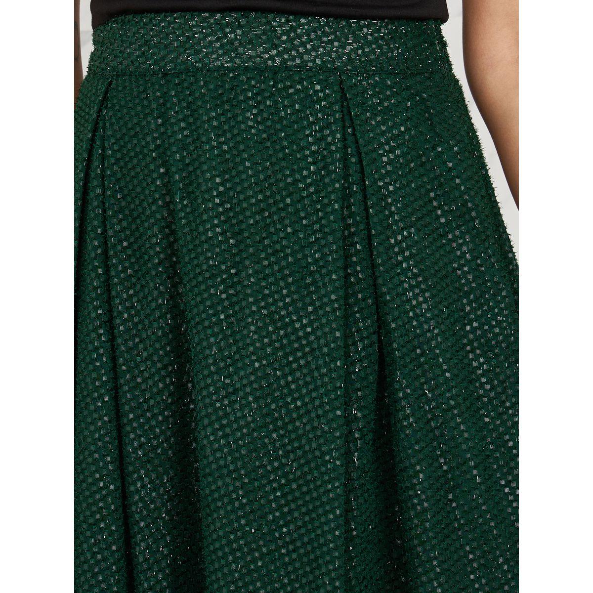 Styli Dobby Textured Bow Pleat A-Line Maxi Skirt-women-clothing-bottoms-skirts-image-3