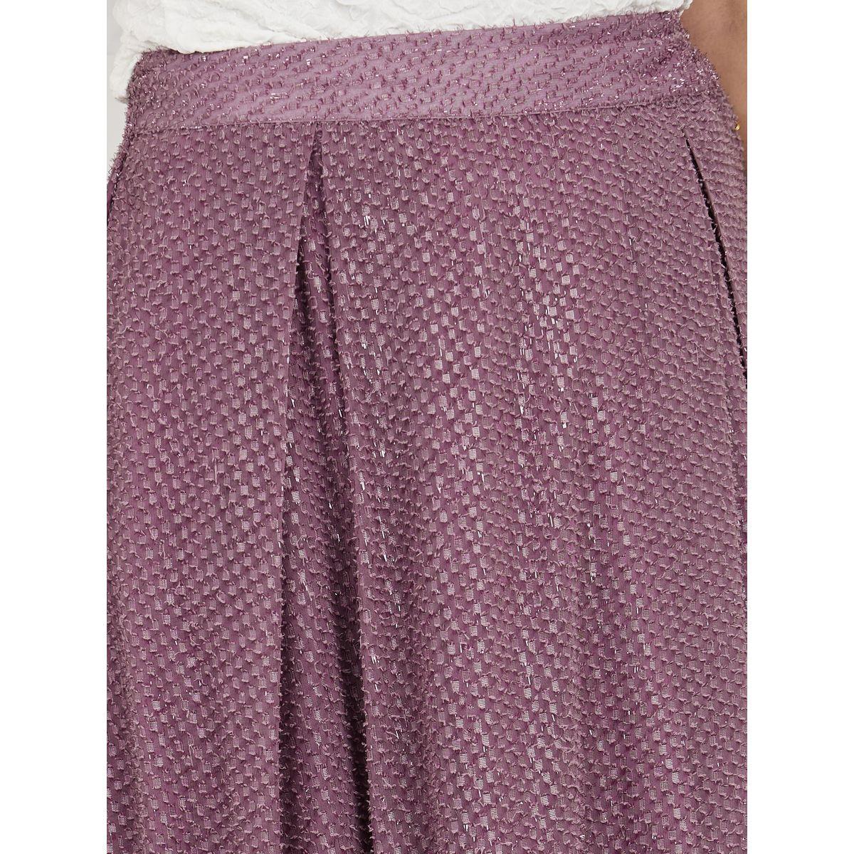 Styli Dobby Textured Bow Pleat A-Line Maxi Skirt-women-clothing-bottoms-skirts-image-3