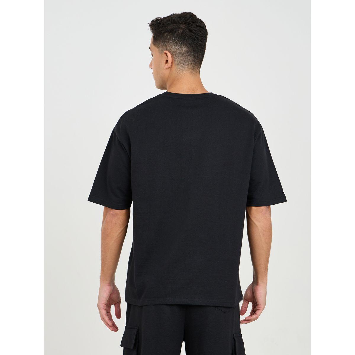 Styli Oversized Silicon Badge Detail Terry T-Shirt-men-clothing-tshirtsandpolos-tshirts-image-5