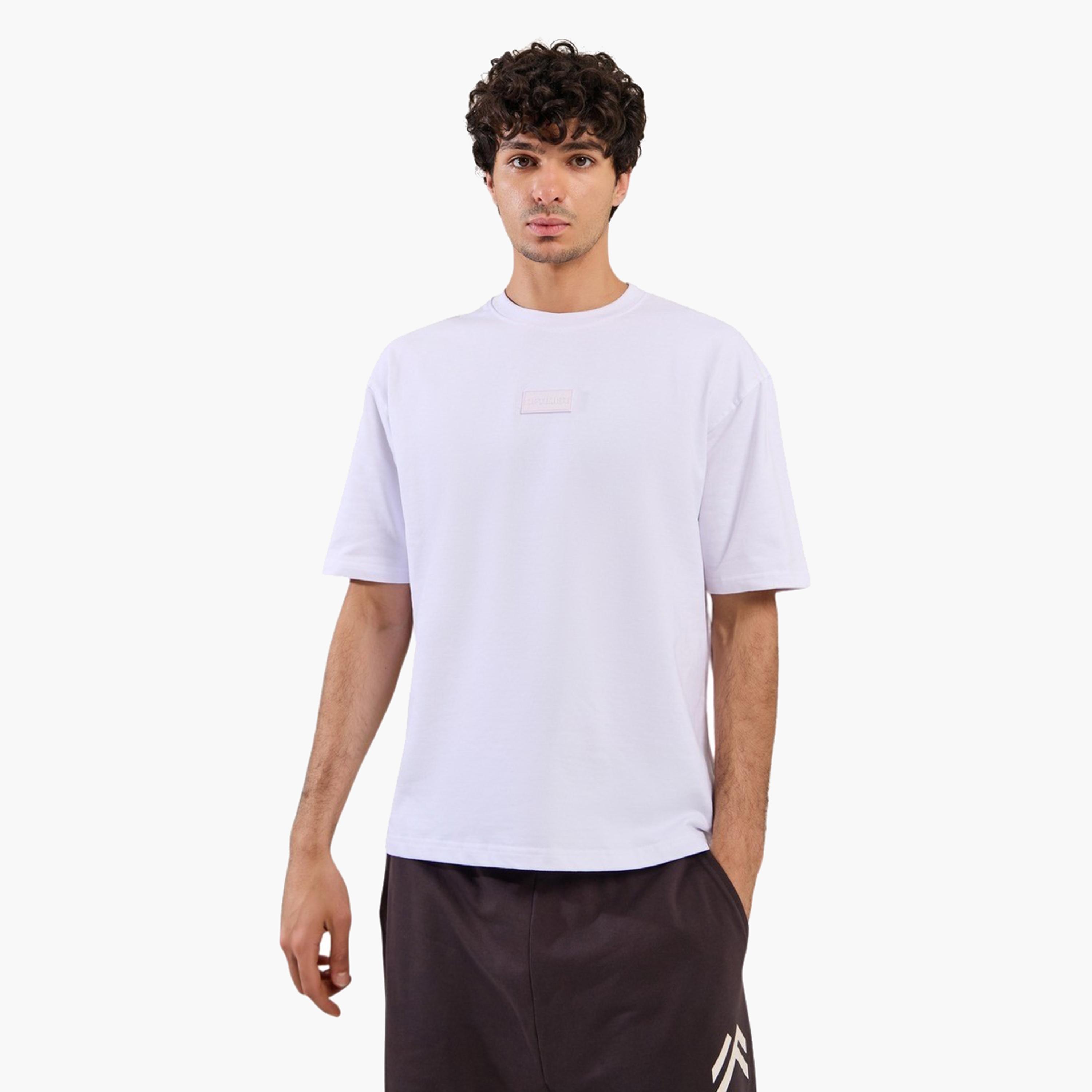Styli Oversized Silicon Badge Detail Terry T-Shirt-men-clothing-tshirtsandpolos-tshirts-image-1
