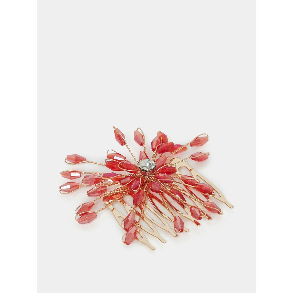Styli Rhinestone Embellished Hair Comb-women-hairaccessories-brushesandcombs-image-1
