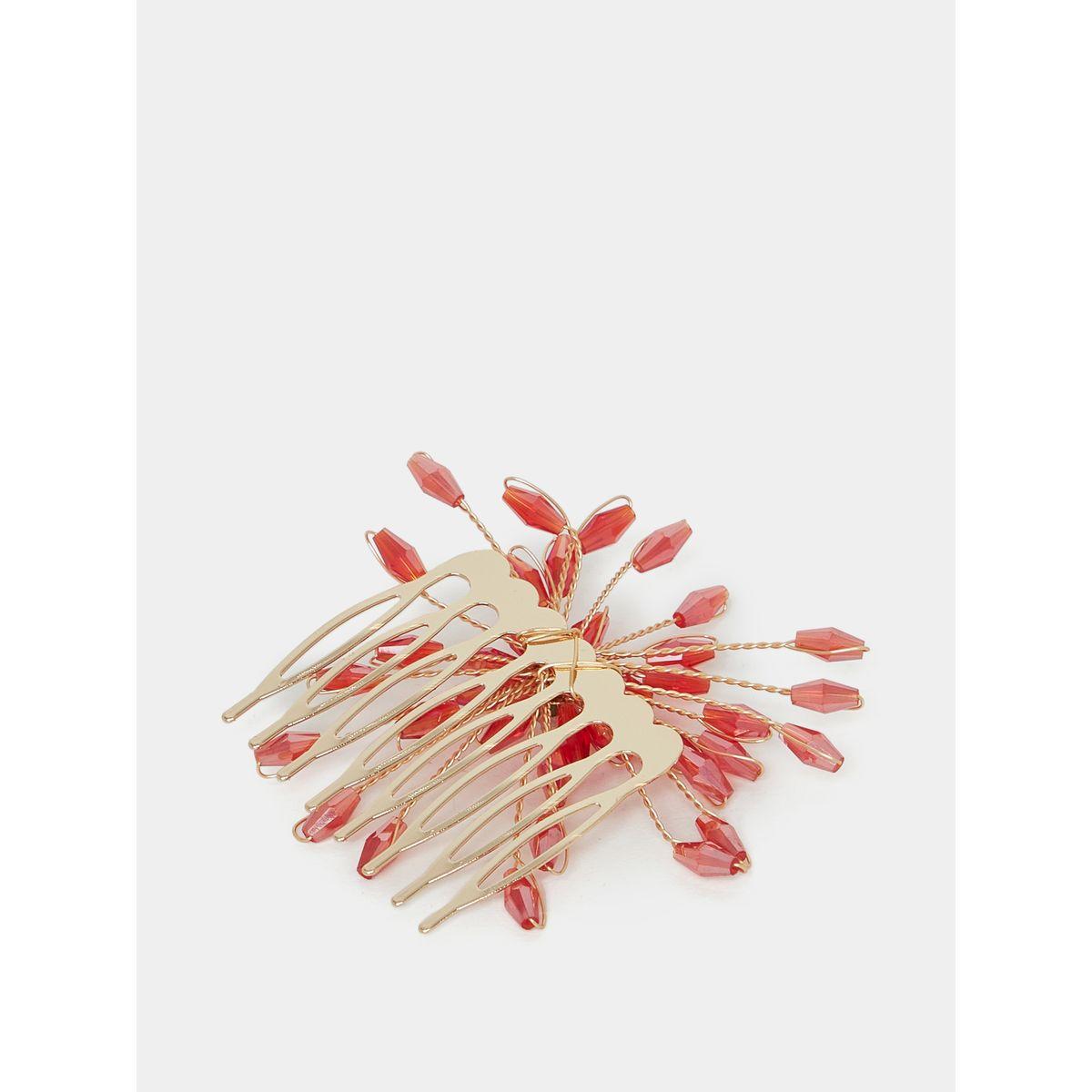 Styli Rhinestone Embellished Hair Comb-women-hairaccessories-brushesandcombs-image-2