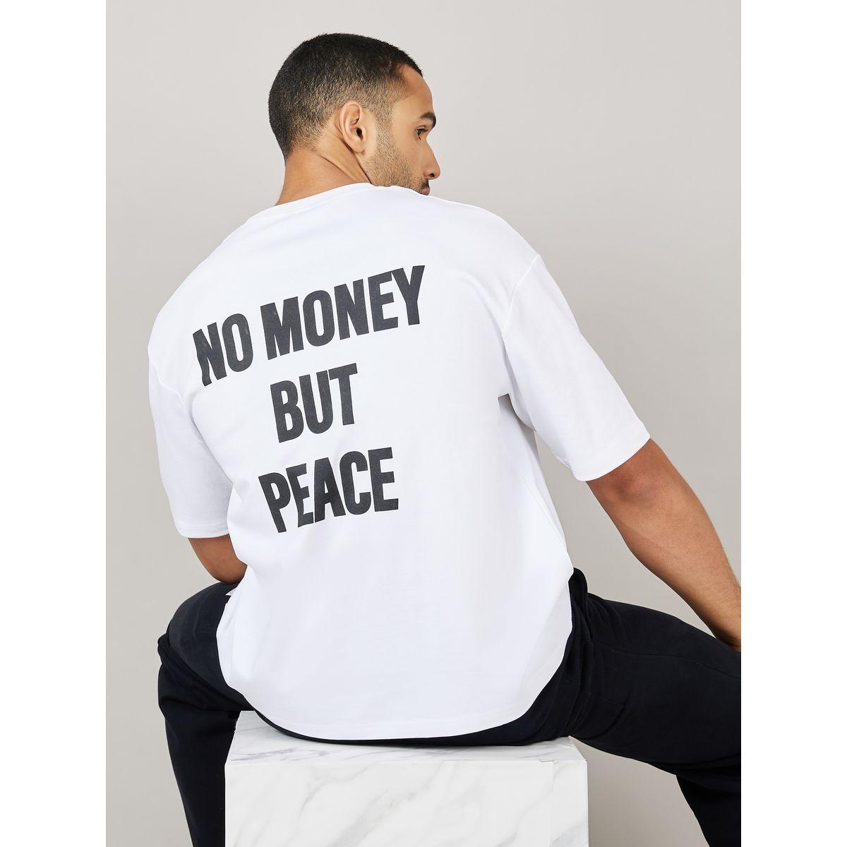 Styli Streetwear Front and Black Slogan Print Oversized Interlock T-Shirt-men-clothing-tshirtsandpolos-tshirts-image-1