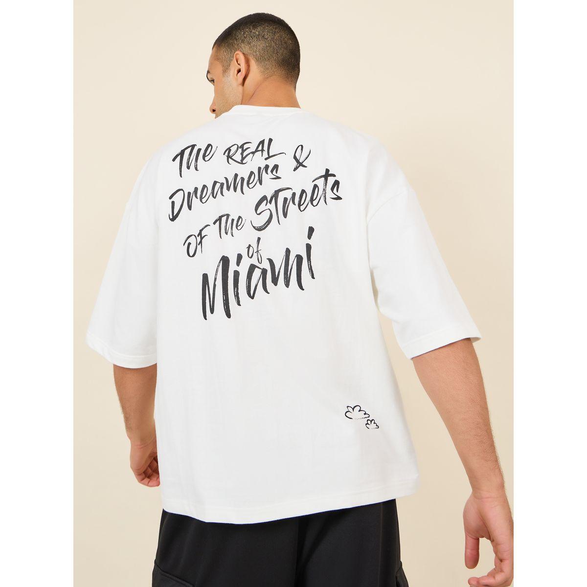 Styli Front and Back Miami Slogan Print Terry Knit Boxy T-Shirt-men-clothing-tshirtsandpolos-tshirts-image-1