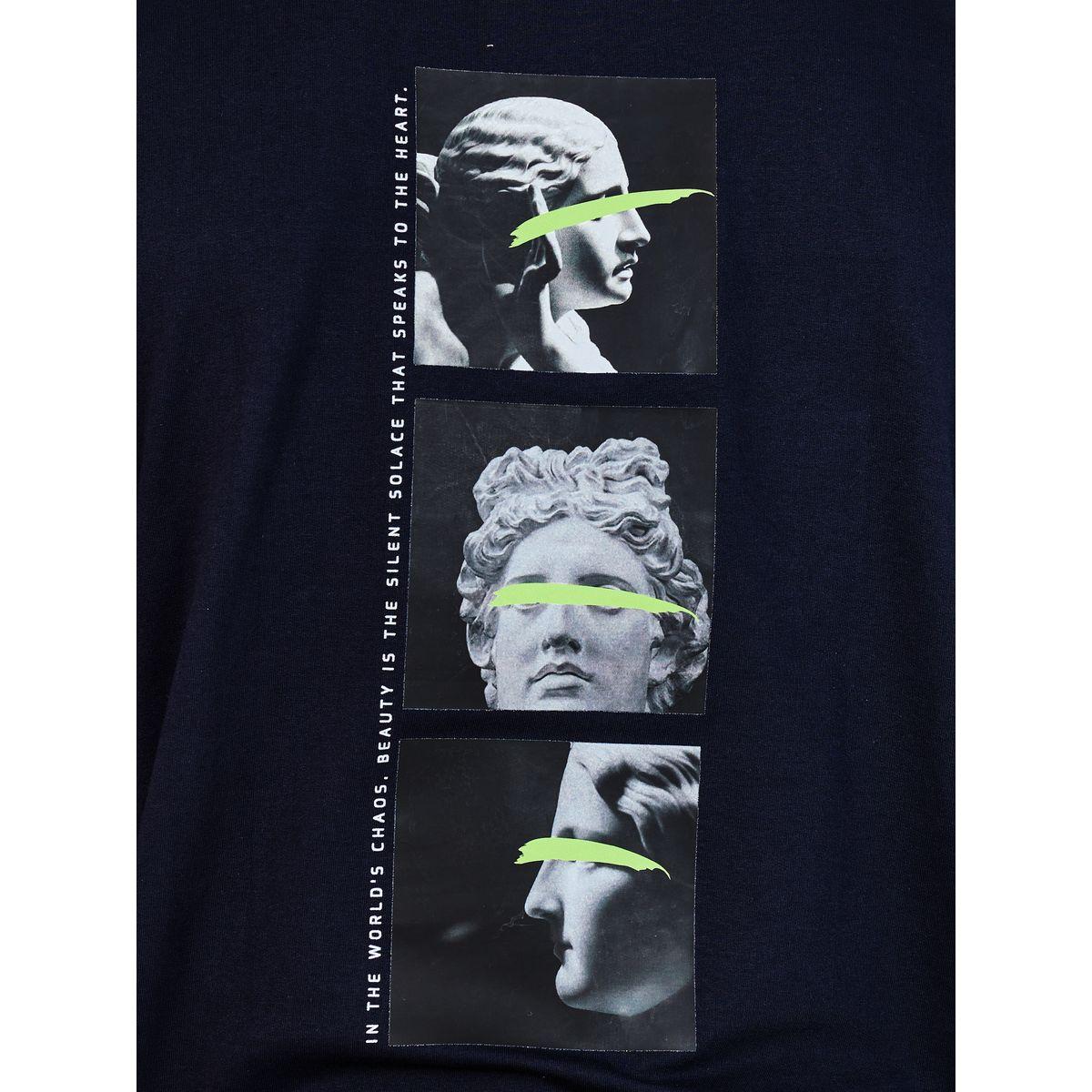 تيشيرت تيري بوكسي محبوك بطبعة صورة-men-clothing-tshirtsandpolos-tshirts-image-5