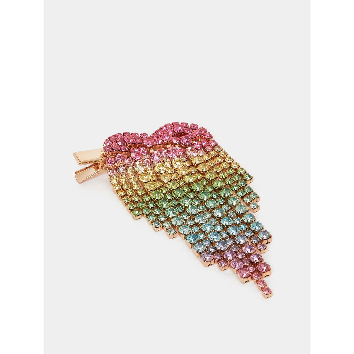 Styli Embellished Waterfall Design Hair Clip-women-hairaccessories-clips-image-1