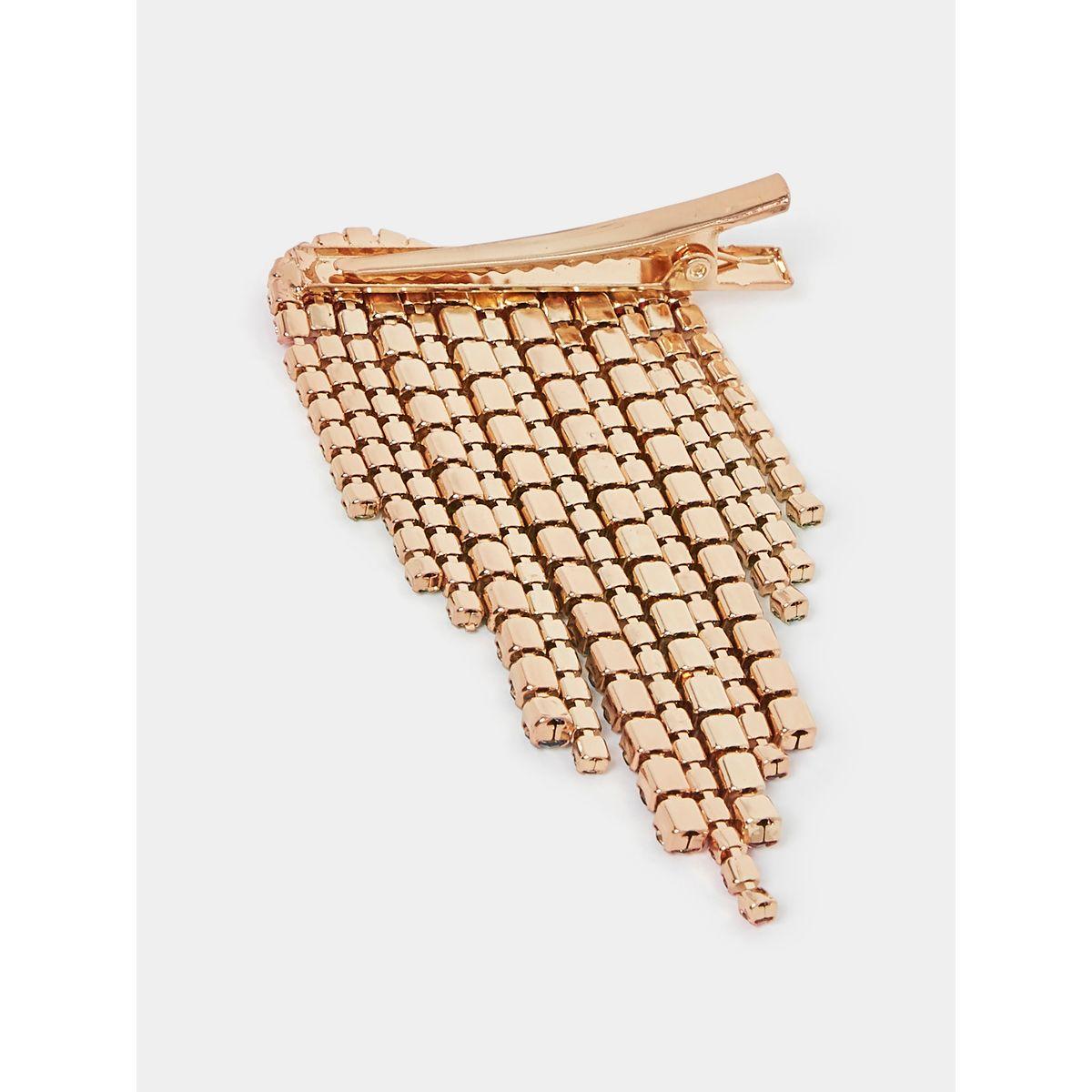 Styli Embellished Waterfall Design Hair Clip-women-hairaccessories-clips-image-3