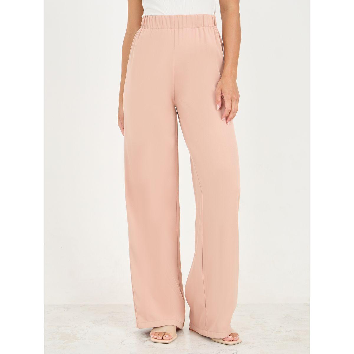 Styli Solid Oversized Longline Shirt & Wide Leg Pant Co-Ords-women-clothing-coordsets-image-6