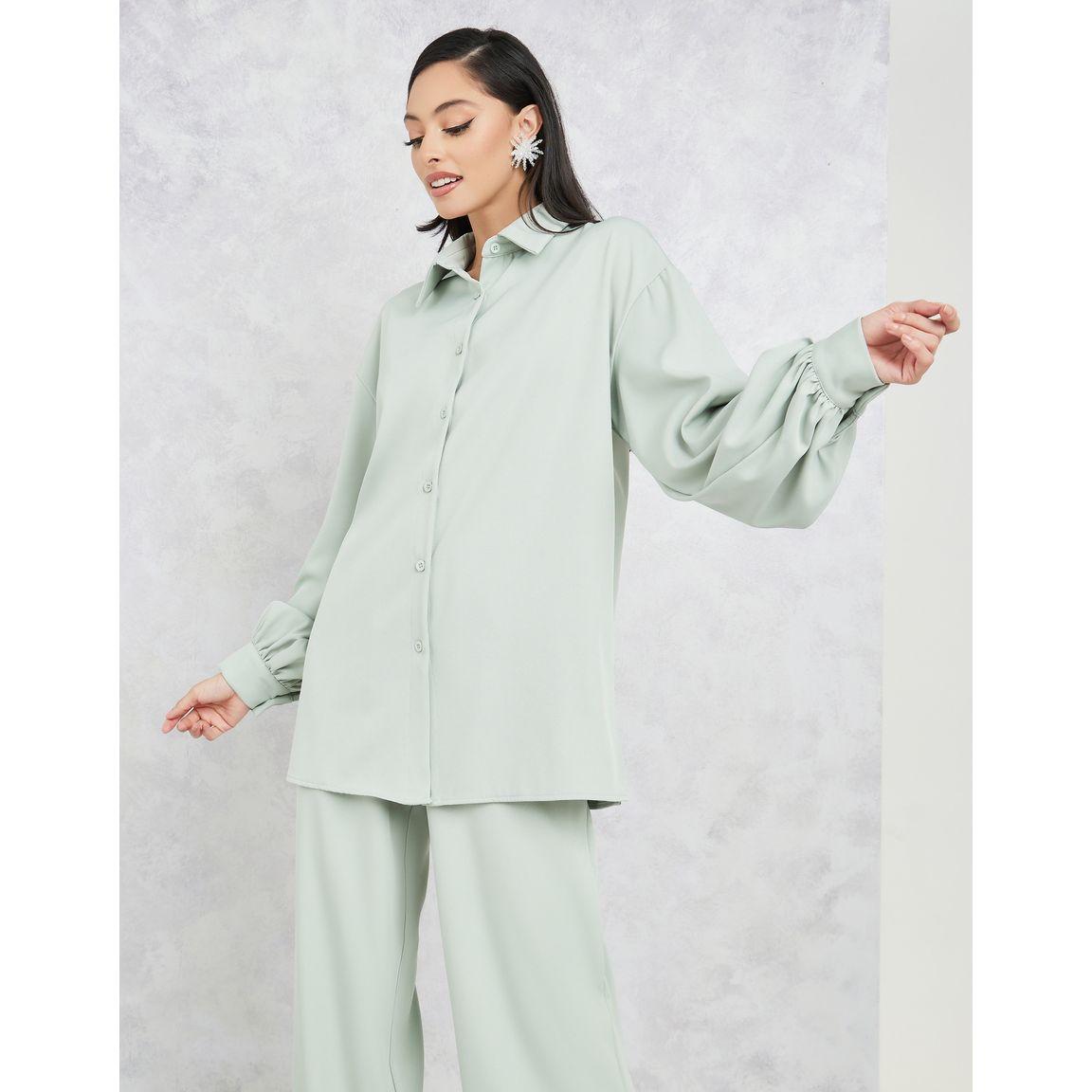 طقم منسق من ( بنطال + بلوزة )-women-clothing-coordsets-image-2