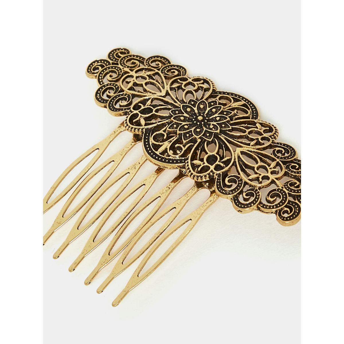 مشبك شعر بتفاصيل بارزة الملمس-women-hairaccessories-brushesandcombs-image-3
