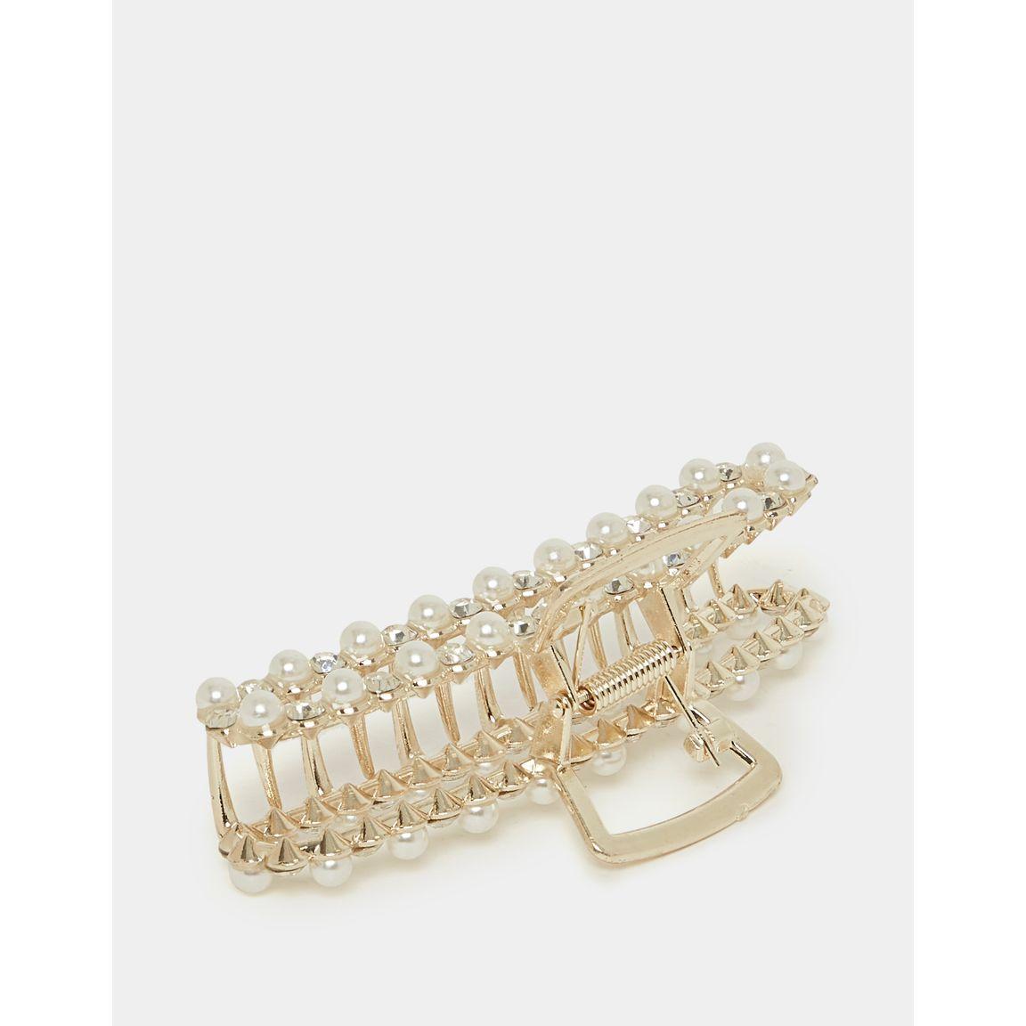 Styli Faux Pearl & Rhinestone Hair Claw-women-hairaccessories-clamps-image-3