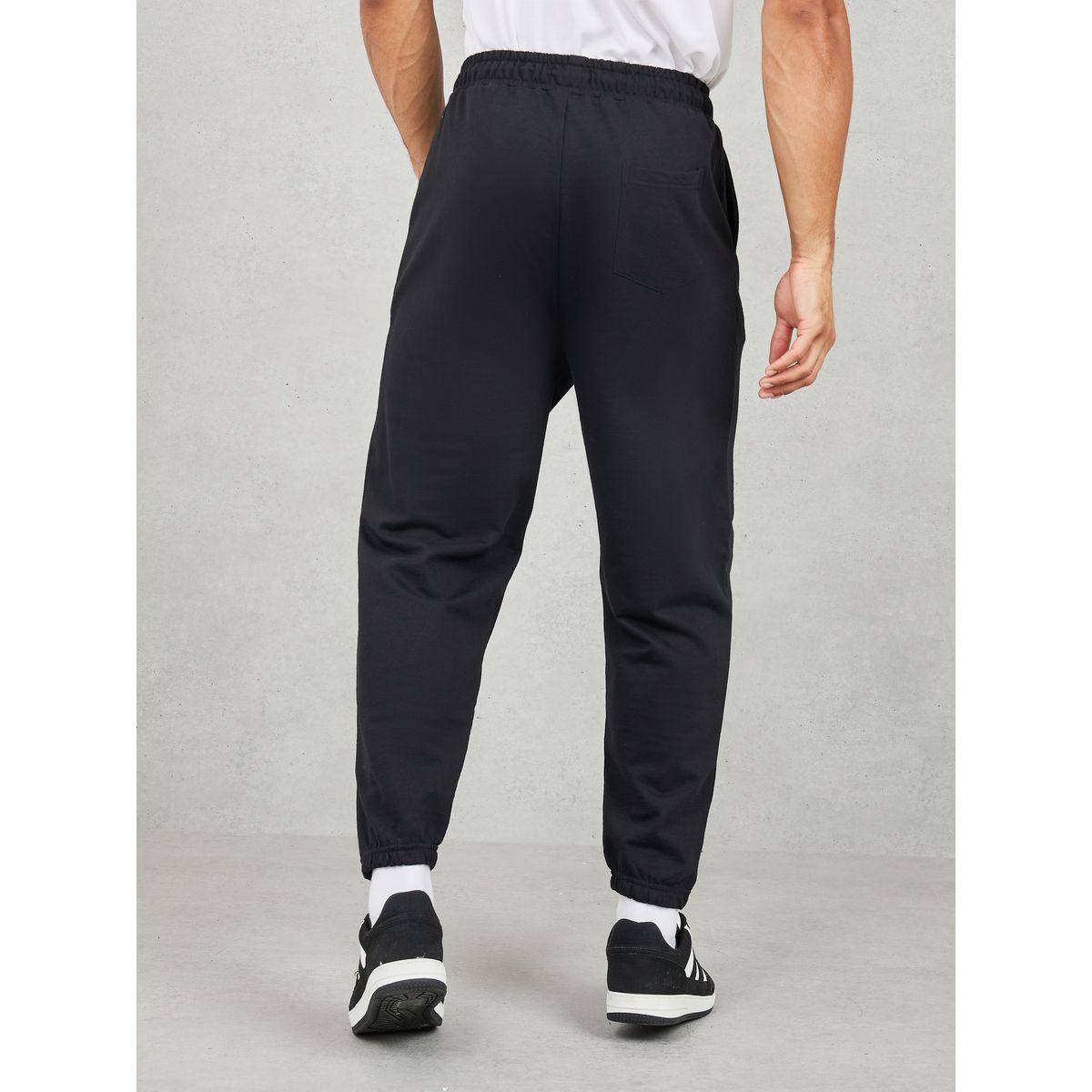 Styli Oversized Teddy Print Jogger with Drawcord Waistband-men-clothing-bottoms-joggers-image-5