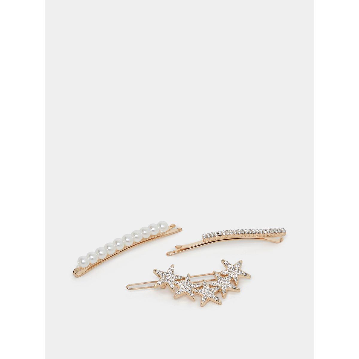 مجموعة من 3 دبابيس شعر مزينة بلؤلؤ صناعي-women-hairaccessories-hairpins-image-1