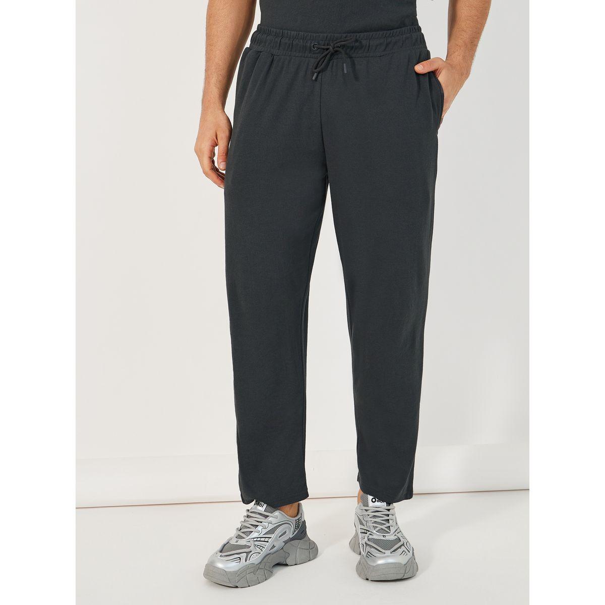 Styli Oversized Back Contrast Print T-Shirt & Open Hem Interlock Joggers Co-Ords-men-clothing-coordsets-image-6