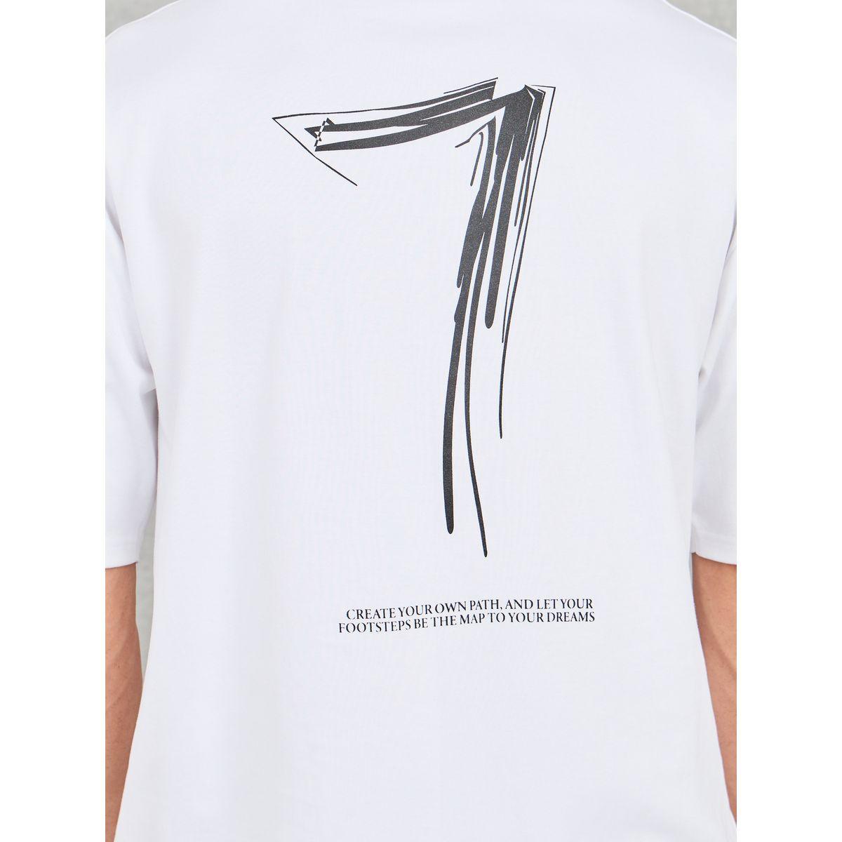 Styli Back Contrast 7 Print Oversized T-shirt and Open Hem Jogger Interlock Co-ords-men-clothing-coordsets-image-5