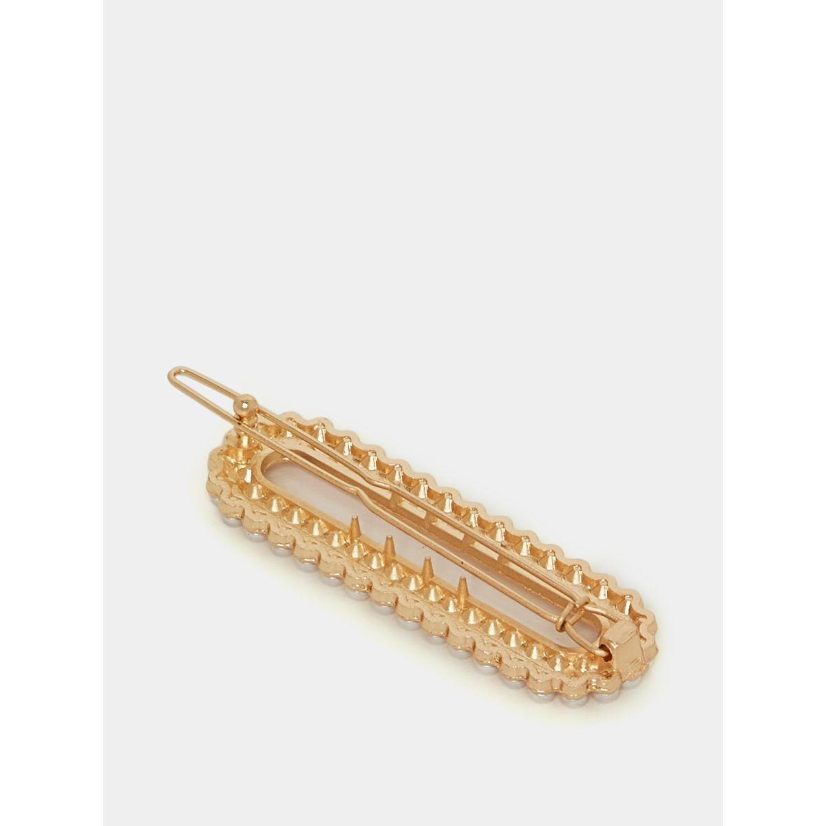 Styli Faux Pearl Rhinestone Hair Clip-women-hairaccessories-clips-image-2