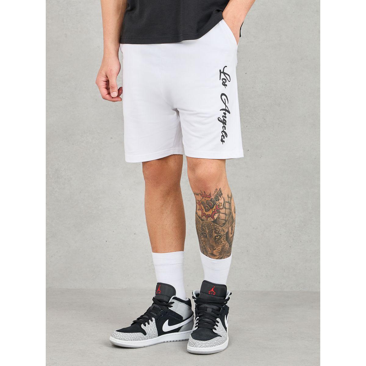 شورت تيري بقصة عادية وتفاصيل كتابة-men-clothing-bottoms-shorts-image-1
