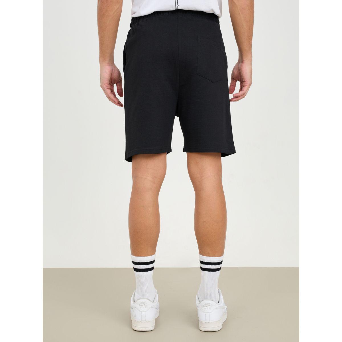 Styli Badge Detail Regular Fit Terry Shorts-men-clothing-bottoms-shorts-image-4