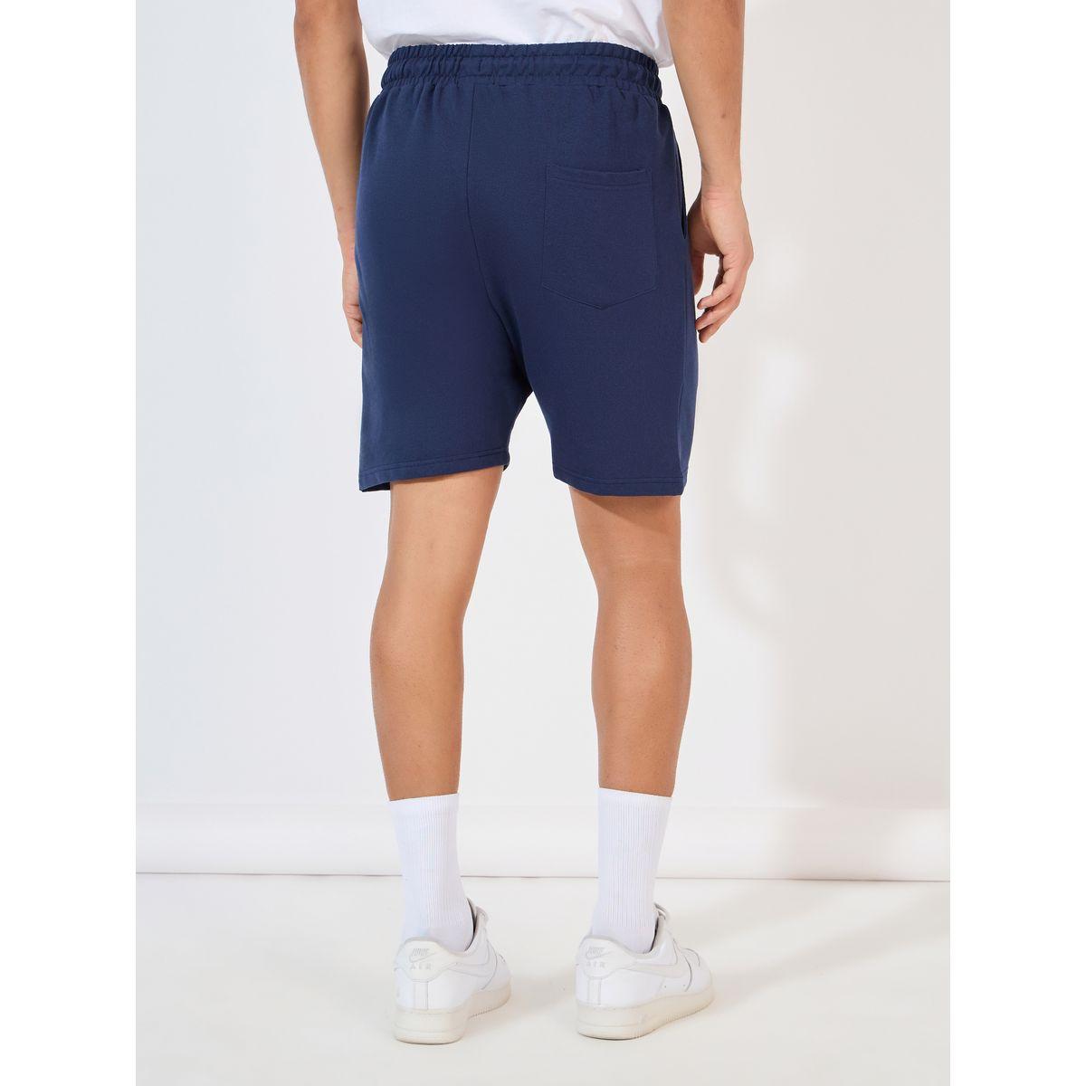 Styli Badge Detail Regular Fit Terry Shorts-men-clothing-bottoms-shorts-image-5
