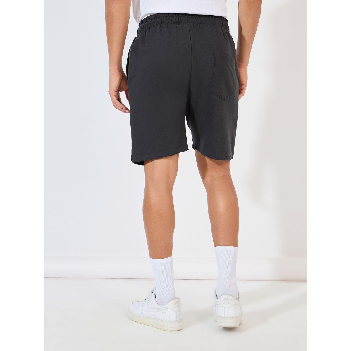 شورت تيري بقصة عادية مع شارة-men-clothing-bottoms-shorts-image-5
