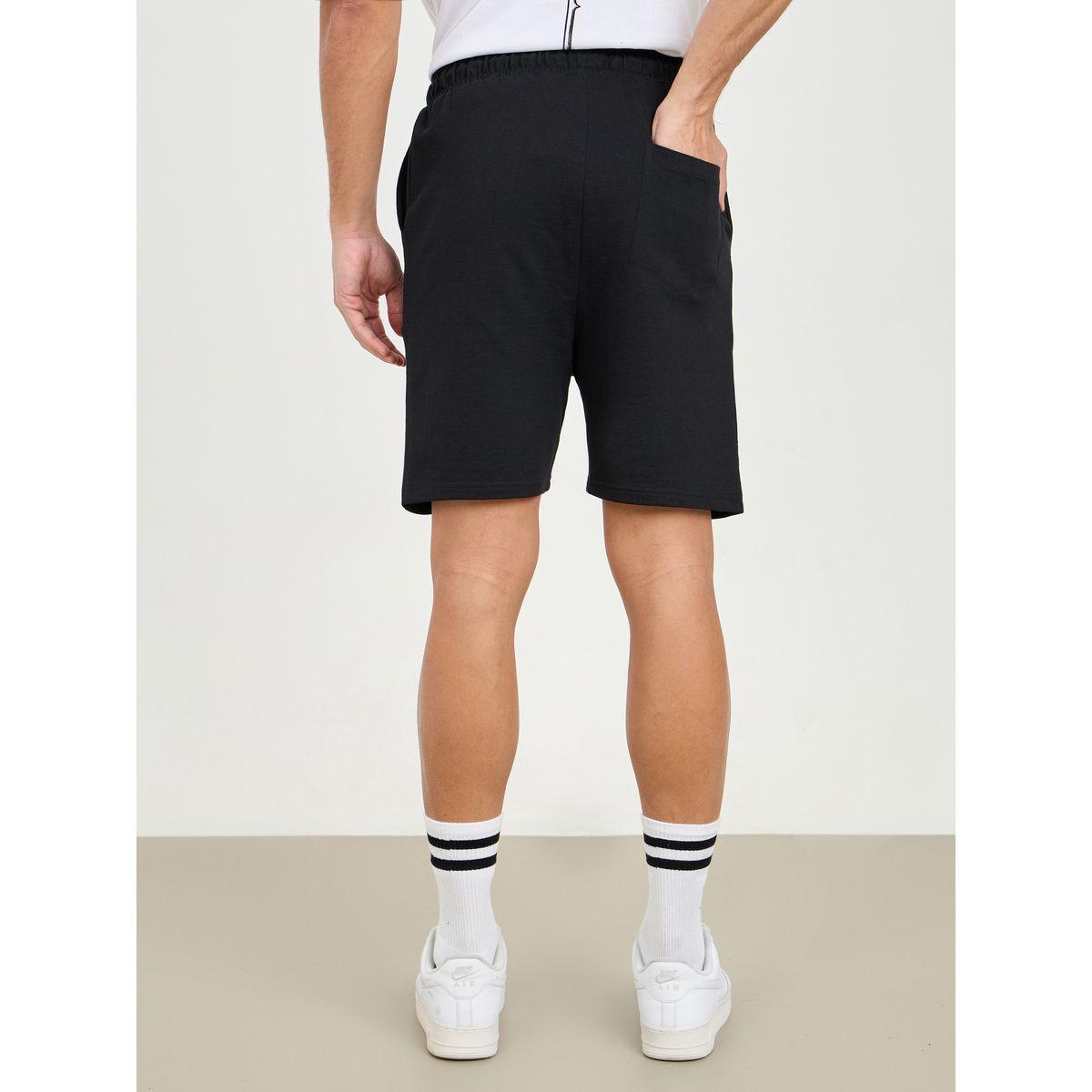 Styli Minimal Print Regular Terry Shorts-men-clothing-bottoms-shorts-image-4