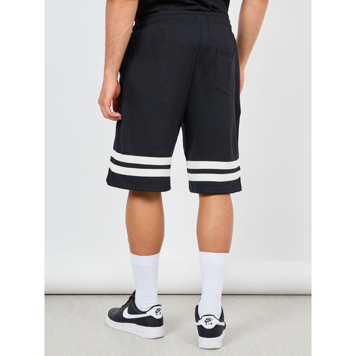 شورت فليس واسع بشريط عريض مع رباط خصر-men-clothing-bottoms-shorts-image-4