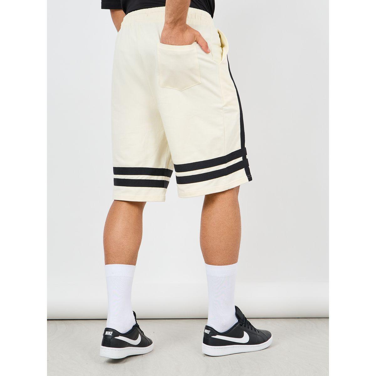 شورت فليس واسع بشريط عريض مع رباط خصر-men-clothing-bottoms-shorts-image-4