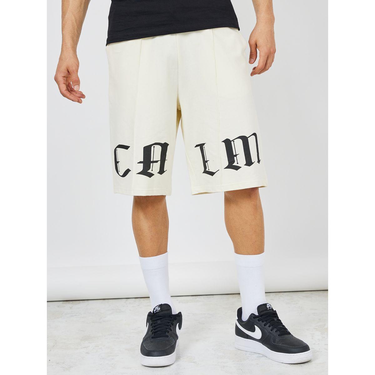 Styli Oversized Pintuck Calm Print Shorts-men-clothing-bottoms-shorts-image-2