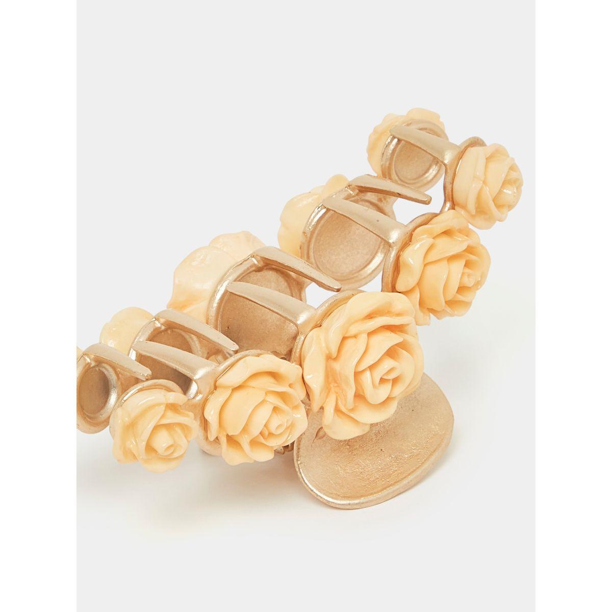 Styli Floral Applique Hair Claw-women-hairaccessories-clamps-image-2