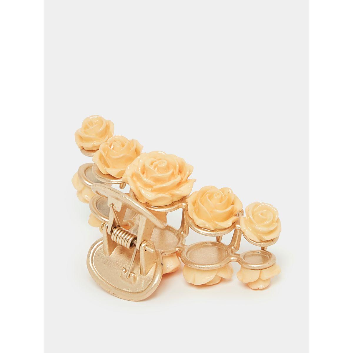 Styli Floral Applique Hair Claw-women-hairaccessories-clamps-image-3