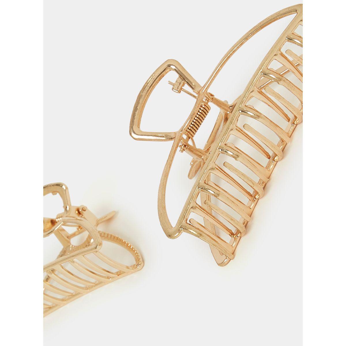 Styli Set of 2 - Metallic Hair Claw-women-hairaccessories-clamps-image-3