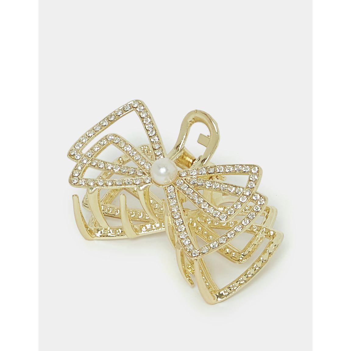 Styli Embellished Ribbon Style Hair Claw-women-hairaccessories-clamps-image-1