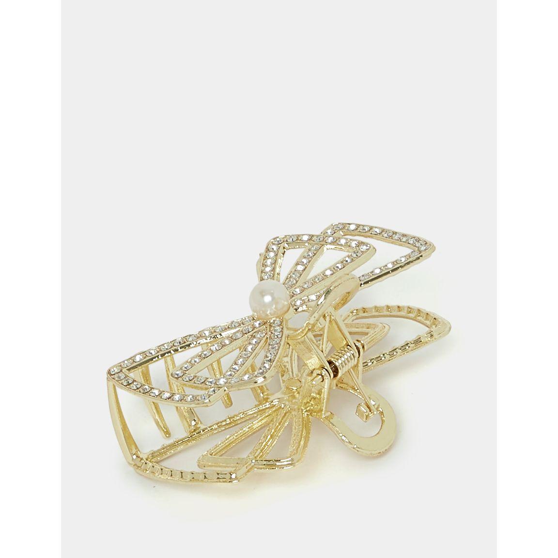Styli Embellished Ribbon Style Hair Claw-women-hairaccessories-clamps-image-2