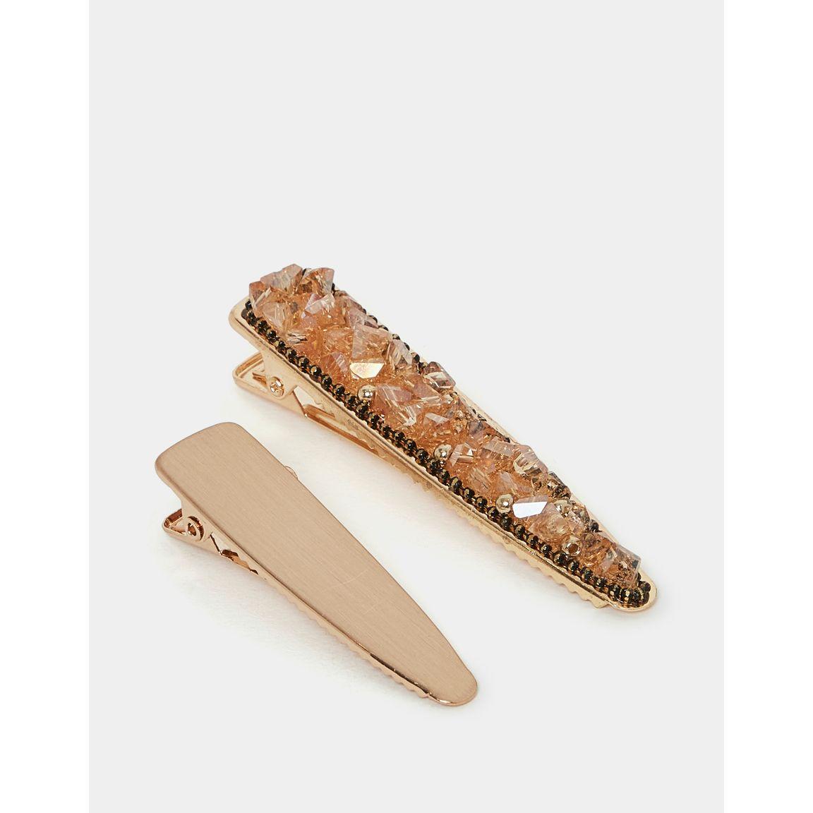 مجموعة من 2 مشبك شعر مزين بحجر الراين-women-hairaccessories-clips-image-1